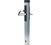 Locinox Butoir UGC, Profil 500 x 57 x 42 mm, Hauteur Verst. 40 mm, Aluminium argenté Verrou de Portail 1 pièce, Silber pulverbeschichtet