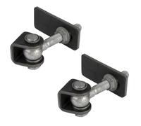 LOCINOX GBMU-B Lot de 3 charnières de portail avec ouverture à 180° (1 paire) en acier (M20)