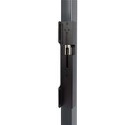 Locinox Intralec - Ouvre-boîte électrique pour serrures à encastrer - Pour profilés de cadre de 40 à 50 mm (40 mm fermé sans courant avec butée)
