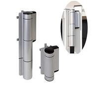 Locinox Mammoth-HD Ferme-portail hydraulique puissant à 180° à fermeture automatique (argent)