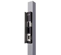 Locinox Modulec-SH Emissa/Ruptura butée de sécurité électrique pour portes tournantes (aluminium, Emissa - fermé sans courant)