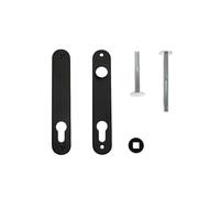 LOCINOX Plaques longitudinales en aluminium 3025-HYB-BLIND-ALU-ZILV (sachet de 2 pièces ou 1 paire) (RAL 9005 - noir profond)