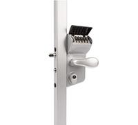 Locinox - Serrure à code mécanique LMKQ40 Thermolaquée argent Profil 40 mm Axe à 60 mm