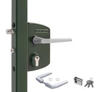 Locinox Serrure Sécurité LAKQ4040 U2, Vert Sapin Ral 6009 pour 40 À 60mm Rahmenprofile - Gartentorschloss, Flügeltorschloss, Château de Boîte Avec Cylindre Pour Dévisser, Gartentürschloss