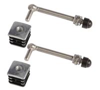 Locinox Torbandset GBM12-DP40-150 pour Gartentore Avec Aluminiumkappe 40x40mm (1 Paire)