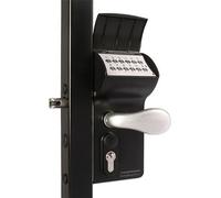 Locinox VALENTINO serrure à code mécanique noir RAL 9005 pour profil 40x40