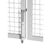 LOCINOX Verrou de sol Quick-Fix en aluminium - Gris métallique