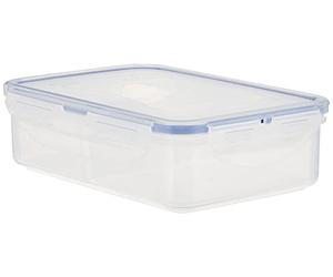 Lock&Lock 2059081 PP Classic Boîte Hermétique Rectangulaire avec 2 Boîtes à l'Intérieur Plastique Transparent 18 x 13 x 5 cm