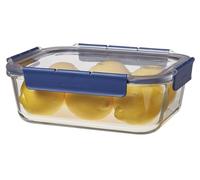 Lock & Lock Boîte de conservation en verre avec couvercle en plastique de qualité supérieure, sans BPA, empilable, anti-fuite, rectangulaire, 2 l