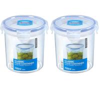 Lock & Lock HPL 932D Boîte spécifique à cornichons, chocolat en poudre 700 ml Etanche à 100% air et liquide (Lot de 2)
