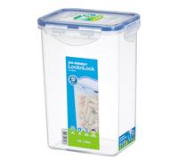 Lock & Lock HPL809 Boîte de rangement rectangulaire - Transparent/bleu, 1,3 L