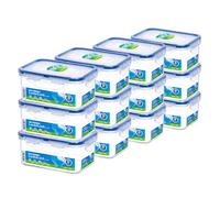 Lock& Lock HPL811 Lot de 12 boîtes de conservation et boîtes de conservation hermétiques et étanches Capacité 0,6 l