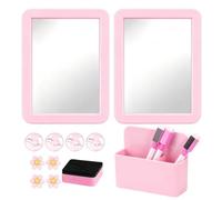 Locker Accessories Kt Kit de 15 pièces pour tableau effaçable | Casier magnétique miroir porte-stylo pour salle de classe, maison, dortoir, collège, cuisine, chambre, lieu de travail