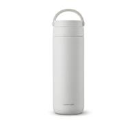 LocknLock Metro Gobelet isotherme à double paroi en acier inoxydable sans BPA avec couvercle anti-fuite et poignée - Blanc - 473 ml