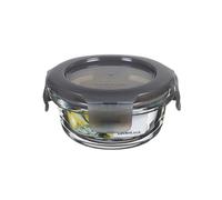 LocknLock OVEN GLASS Boîtes de conservation en verre avec couvercle | 130 ml rondes Ø 100 x 50 mm | Réfrigérateur, congélateur et lave-vaisselle | Verre borosilicate passe au four jusqu'à 400 °C |