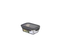 LocknLock OVEN GLASS Boîtes de conservation en verre avec couvercle | 380 ml | 150 x 110 x 57 mm | Réfrigérateur, congélateur & lave-vaisselle | Verre borosilicate Passe au four jusqu'à 400 °C |