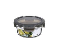 LocknLock OVEN GLASS Boîtes de conservation en verre avec couvercle | 380 ml rondes, Ø 130 x 65 mm | Réfrigérateur, congélateur et lave-vaisselle | Verre borosilicate au four jusqu'à 400 °C |