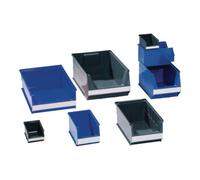 Lockweiler Boîtes de rangement ouvertes L160/140xl100xH75mm PE bleu LOCKWEILER Quantité:25