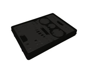 Lockweiler Cagette pliable L485xl345xH230mm contenu 35 l avec 2 poignées et porte-bouteille Quantité:1
