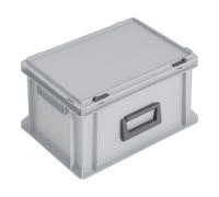 Lockweiler coffret plastique L400xl300xH233 mm PP 1 manche fermoir coulissant gris 20 l Quantité:1
