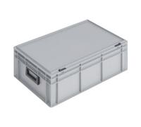 Lockweiler coffret plastique L600xl400xH233 mm PP 2 manches fermoir coulissant gris 42 l Quantité:1
