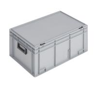 Lockweiler coffret plastique L600xl400xH293 mm PP 2 manches fermoir coulissant gris 55 l Quantité:1