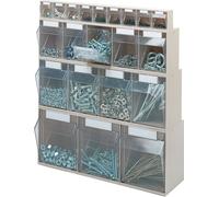 Lockweiler Magasin transparent beige L600xP168xH207mm 4xGr.D PS - 1500482