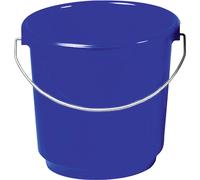 Lockweiler Seau 12l Ø31cm avec anse en métal, bleu