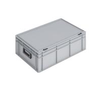Lockweiler Valise en plastique 42l polypropylène avec 2 poignées L600xl400xH233mm gris empilable - PC42 2M-139242210118
