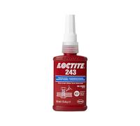 Loctite® 243 Frein Filet, Colle Anaérobie Moyenne Résistance, Flacon 50 ml | Colle Anaérobie Moyenne Résistance pour Vis et Boulons, Anti-Desserrage Haute Performance, Couleur bleue, Polyvalente