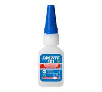 LOCTITE 401 Adhésif instantané multi-usage, transparent, 1 flacon x 20 g | Cyanoacrylate à polymérisation rapide, haute résistance à la coupe, pour métaux, plastiques et matériaux poreux