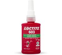 Loctite® 603 Colle de fixation haute résistance, Flacon de 50 ml | Pour assemblages cylindriques, roulements et bagues, Tolère les surfaces huileuses, Faible viscosité