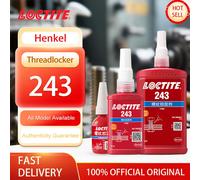 Loctite - colle à vis 100% originale 243, colle anaérobie bleue à résistance moyenne, fixateur de vis, 10ml/50ml/250ml Loctite 243 250ml