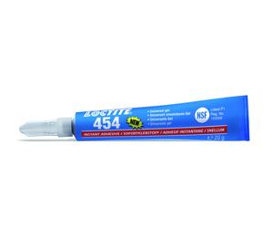 LOCTITE Colle cyanoacrylate gel 454 - tube 5g, transparent