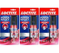 Loctite Colle Power Epoxy Rapide 5 Minutes 25 ml, Colle epoxy réajustable, forte résistante avec seringue auto-mélangeuse, colle résine epoxy transparente