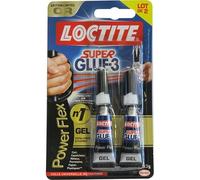 LOCTITE Colles Cyanoacrylates SUPERGLUE-3 Power Gel Tube 3g Lot de 2 Bliste