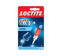Loctite Colles cyanoacrylates SUPERGLUE-3 Spécial verre Tube 3 g Blister 12uc
