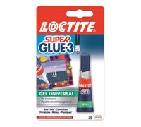 LOCTITE Colles cyanoacrylates SUPERGLUE-3P - Gel Universal - Tube 3 g