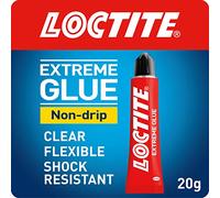 Loctite Extreme Glue Gel adhésif transparent haute résistance pour réparations difficiles, colle le bois, le métal, le verre, la pierre et le plastique, résistant aux chocs et à la température, tube