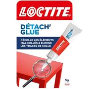 Loctite - Remove Glue (tube de 5 g) - Dissolvant colle pour décoller les éléments mal collés - Gel transparent pour éliminer les traces de colle