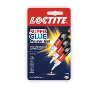 Loctite Super colle instantanée en gel, colle transparente polyvalente forte pour les réparations, divers matériaux transparents, super colle instantanée facile à utiliser, 3 x 3 g, transparente