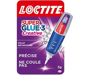 Loctite Super Glue-3 Creative, Colle forte instantanée en gel, Stylo 3g | Colle forte, Formule gel anti-coulure, Applicateur précis stylo, Collage 10-20 secondes, Multi-matériaux, Repositionnable