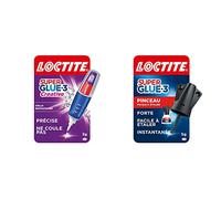 Loctite Super Glue-3 Creative, colle instantanée sous forme de stylo, colle universelle de 3 g & Super Glue-3 Pinceau, colle forte facile à utiliser avec son pinceau applicateur, flacon de colle 5 g