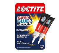 Loctite Colles cyanoacrylates SUPERGLUE-3 Power Gel – Tube 3 g – Lot de 2