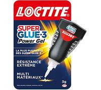 Loctite - Super Glue-3 Power Gel Control (flacon de 3 g) - Colle instantanée surpuissante avec débit contrôlé, universelle pour la plupart des matériaux