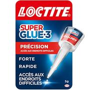 Loctite Colle Super Glue-3 Précision - Transparent, séchage rapide, tous matériaux - 5 g