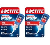 Loctite - Super Glue-3 XXL (1 flacon de 20 g) - Colle forte grand format pour usages fréquents - Colle liquide à séchage immédiat - Solution adhésive transparente multi-matériaux