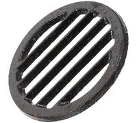 LOCZUK Couvercle de Drain de Sol Filtre Récupérateur de Cheveux en Fer Noir Rond, Léger et Anti-odeur pour Salle de Bain Cuisine