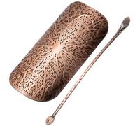 LOCZUK Cuillère à Thé en Alliage Légère et Pratique, Porte-thé en Vrac pour Café et Sel, Accessoire de Rangement Élégant pour Service à Thé, 1 Set