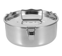 LOCZUK Moule à Flan Robuste avec Couvercle en Acier Inoxydable Ustensile Cuisine Vapeur avec Poignée, Cuisson de Poissons et Quiches au Four